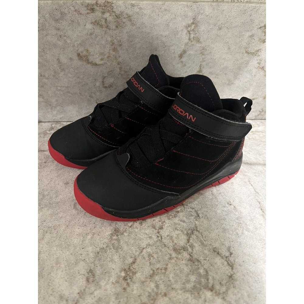 Nike Air Jordon Velocity size 10C Toddler Black Red Shoes Sneakers